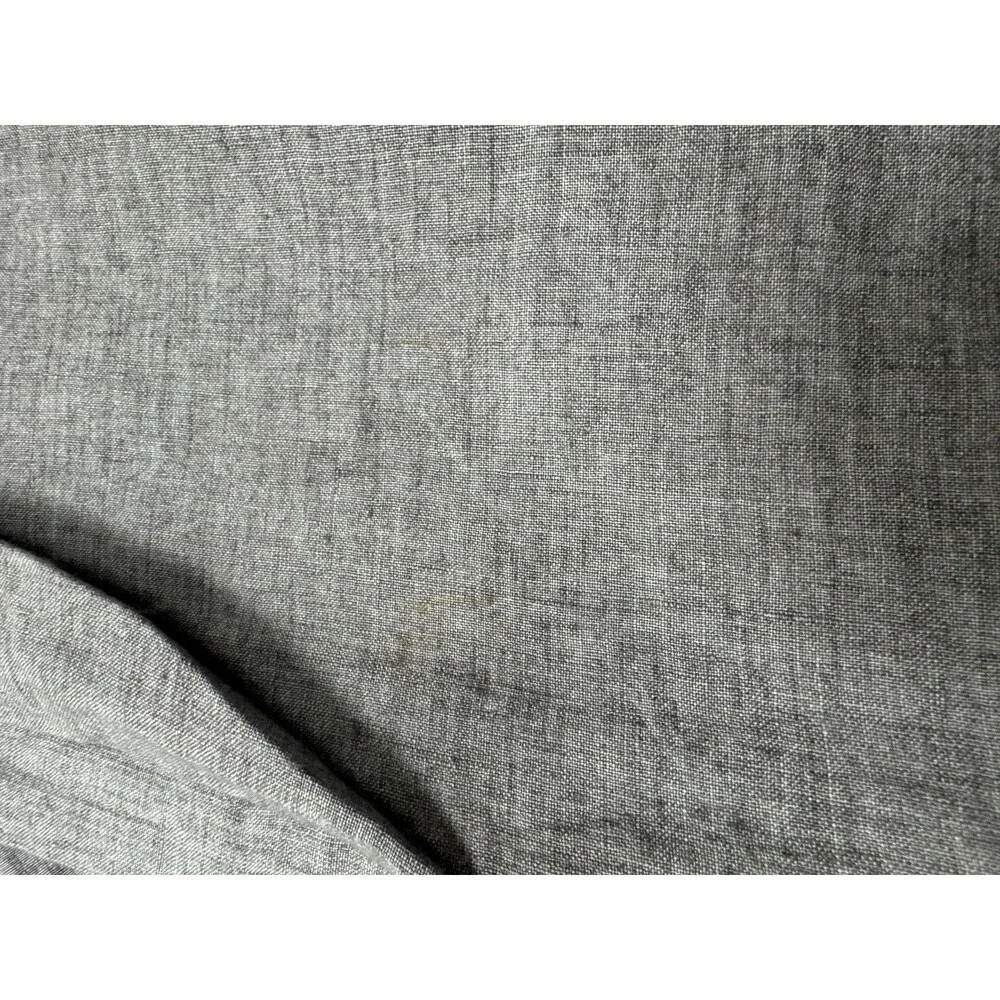 Hotel Collection 100% Linen Full/Queen Gray Duvet Cover